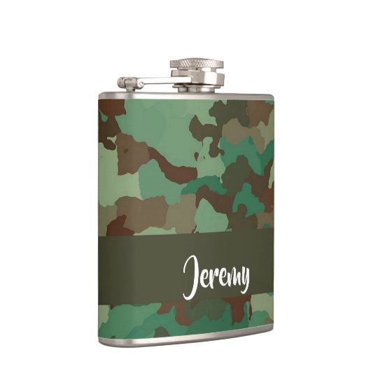 individuelle Name-Tarnmuster Flachmann (Rechts)