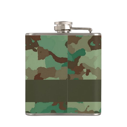 individuelle Name-Tarnmuster Flachmann (Rückseite)