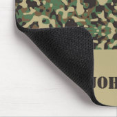 Individuelle Name-Tarnmuster Mousepad (Ecke)