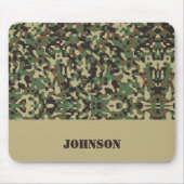 Individuelle Name-Tarnmuster Mousepad (Vorne)
