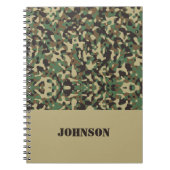 Individuelle Name-Tarnmuster Notizblock (Vorderseite)