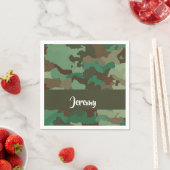 Individuelle Name-Tarnmuster Serviette (Beispiel)