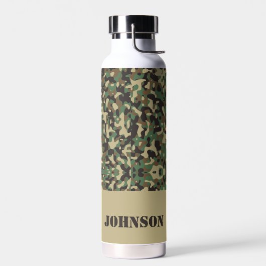 Individuelle Name-Tarnmuster Trinkflasche (Links)