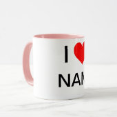 INDIVIDUELLE NAME TASSE-EINZIGARTIGE GIFT IDEE TASSE (Vorderseite Links)