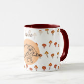 Individuelle Name-Tasse für niedlichen Igel Tasse (VorderseiteRechts)