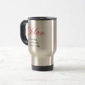 INDIVIDUELLE NAME TASSE, GESCHENK FÜR BRIDESMAID REISEBECHER (Vorderseite Links)