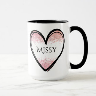Individuelle Name Tasse Herz, Individuelle Name Ka