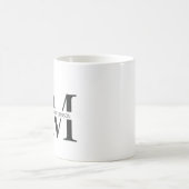 "Individuelle Name-Tasse mit Buchstabe M" Kaffeetasse (Mittel)