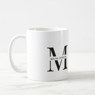 "Individuelle Name-Tasse mit Buchstabe M" Kaffeetasse