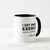 Individuelle Name-Tasse zur Sonnenübungen Tasse (VorderseiteRechts)