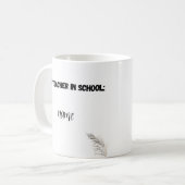 Individuelle Name Tasse - Zurück zu Schulgeld für (Vorderseite Links)