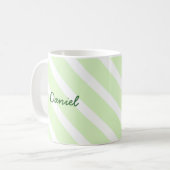 Individuelle Name Teddy Bear St. Patrick's Day Ges Tasse (Vorderseite Links)
