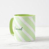 Individuelle Name Teddy Bear St. Patrick's Day Ges Tasse (Vorderseite Links)