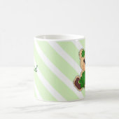 Individuelle Name Teddy Bear St. Patrick's Day Ges Tasse (Mittel)
