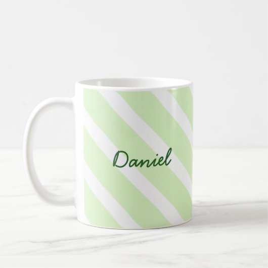 Individuelle Name Teddy Bear St. Patrick's Day Ges Tasse (Links)