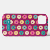 Individuelle Name Template Lila Doughnut Pattern Case-Mate iPhone Hülle (Rückseite (Horizontal))
