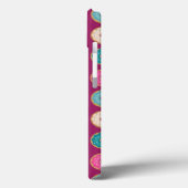 Individuelle Name Template Lila Doughnut Pattern Case-Mate iPhone Hülle (Rückseite / Links)