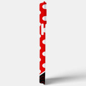 individuelle Name Template Rot Schwarz-weiß iPhone Case-Mate iPhone Hülle (Rückseite / Rechts)