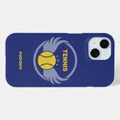 Individuelle Name Tennis Ball mit Flügen Case-Mate iPhone Hülle (Rückseite (Horizontal))