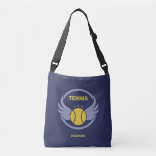 Individuelle Name Tennis Ball mit Flügen Tragetaschen Mit Langen Trägern