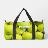 Individuelle Name Tennis Balls Duffle Bag (Vorderseite)