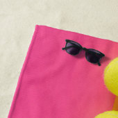 Individuelle Name Tennis Balls Strandtuch (Beispiel)