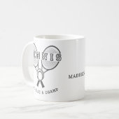 Individuelle Name TENNIS Tasse (Vorderseite Links)