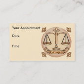 Individuelle Name Terminkarte (Rückseite)