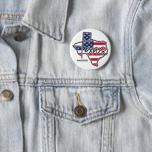 Individuelle Name Texas Button (Beispiel)