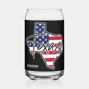 Individuelle Name Texas Dosenglas