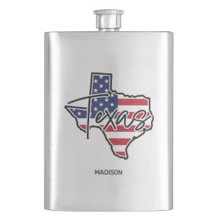 Individuelle Name Texas Flachmann