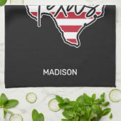 Individuelle Name Texas Geschirrtuch (Gefaltet)