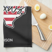 Individuelle Name Texas Geschirrtuch (Viertel Falte)