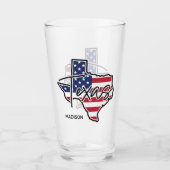 Individuelle Name Texas Glas (Vorderseite)