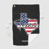 Individuelle Name Texas Golfhandtuch (Insitu)