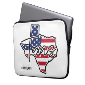 Individuelle Name Texas Laptopschutzhülle (Vorderseite Links)