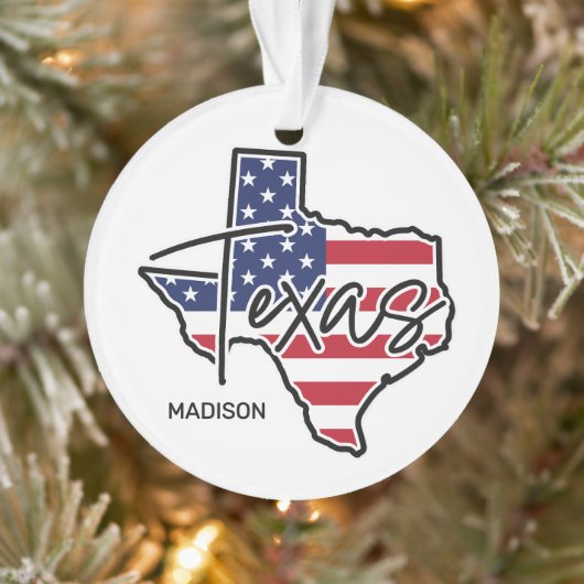 Individuelle Name Texas Ornament (Baum)