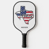 Individuelle Name Texas Pickleball Schläger (Rückseite)