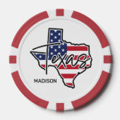 Individuelle Name Texas Pokerchips (Vorderseite)