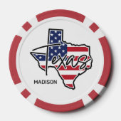Individuelle Name Texas Pokerchips (Rückseite)