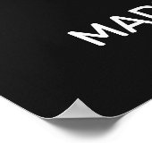 Individuelle Name Texas Poster (Ecke)