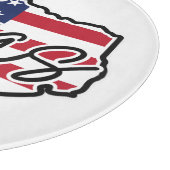 Individuelle Name Texas Schneidebrett (Ecke)