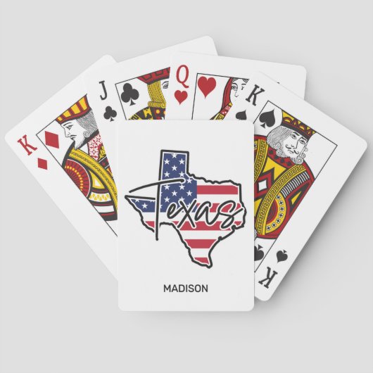 Individuelle Name Texas Spielkarten (Rückseite)