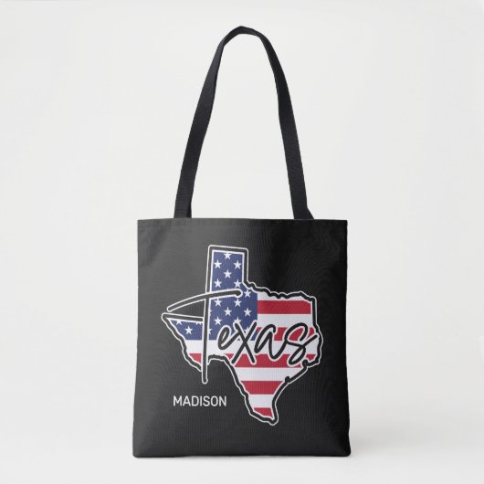 Individuelle Name Texas Tasche (Vorderseite)
