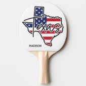 Individuelle Name Texas Tischtennis Schläger (Vorderseite)