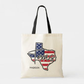 Individuelle Name Texas Tragetasche (Rückseite)