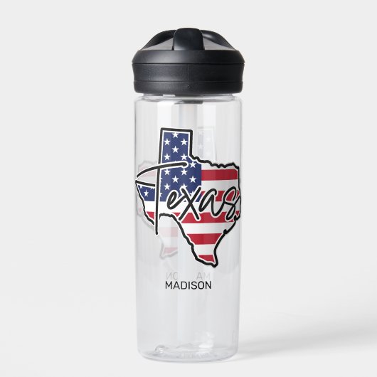 Individuelle Name Texas Trinkflasche (Vorderseite)