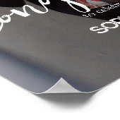 Individuelle Name Text Abschluss Poster Drucktaste (Ecke)