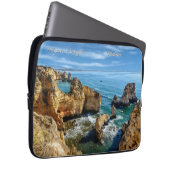 Individuelle Name & Text Algarve, Portugal Laptopschutzhülle (Vorne Rechts)