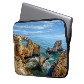 Individuelle Name & Text Algarve, Portugal Laptopschutzhülle (Vorderseite Links)